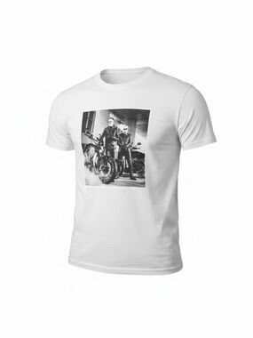 Como Antes Graphic Motorcycle Crewneck T-Shirt